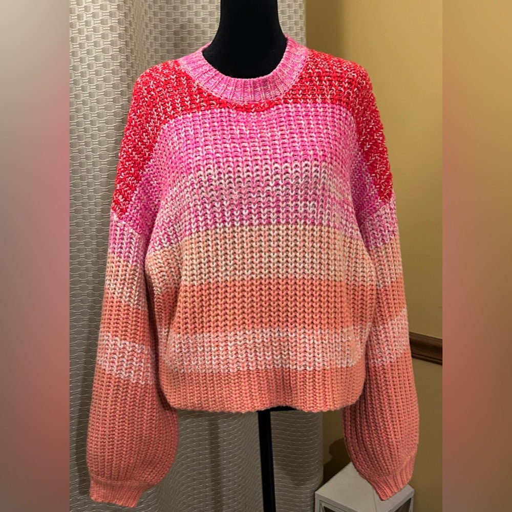 Olivaceous Colorful Women's Sweater